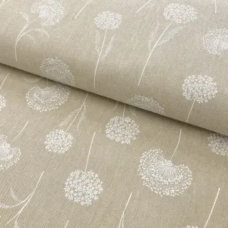 Decoration fabric Linenlook Elegant dandelion natural