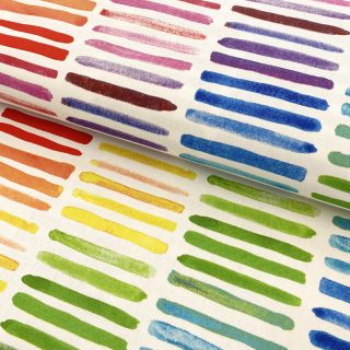 Decoration fabric premium Colorful rainbow stripe