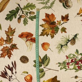 Decoration fabric Linenlook premium Fall forest nature digital print