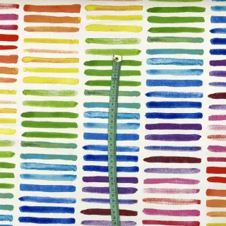 Decoration fabric premium Colorful rainbow stripe