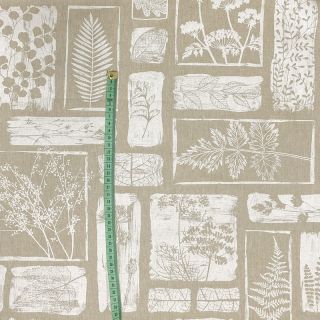 Decoration fabric Linenlook Herbarium patch