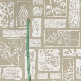 Decoration fabric Linenlook Herbarium patch