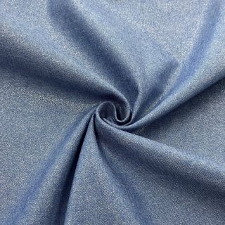 Cotton fabric JEANS FOIL light blue