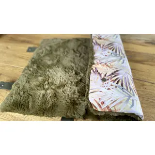 Faux fur dark green