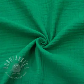 Double gauze/muslin hunter green