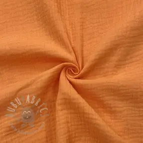 Double gauze/muslin orange ORGANIC