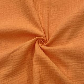 Double gauze/muslin orange ORGANIC