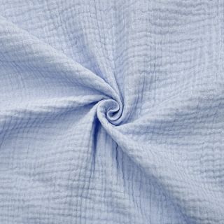 Double gauze/muslin blue heaven