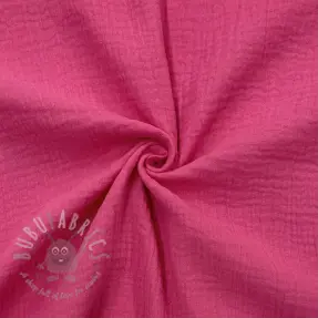 Double gauze/muslin fuchsia