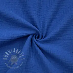 Double gauze/muslin cobalt ORGANIC