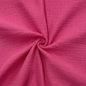 Double gauze/muslin fuchsia ORGANIC