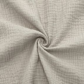 Double gauze/muslin light sand GOTS