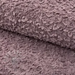 Faux fur Curly mauve