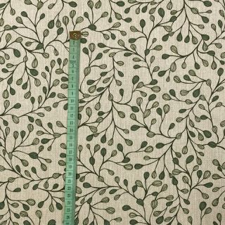 Decoration fabric Linenlook Arty foliage branch