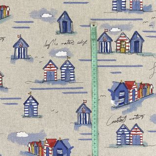 Decoration fabric Linenlook Sea shore cottage