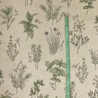 Decoration fabric Linenlook Herbal culinary kitchen