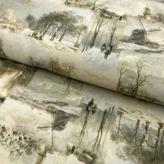 Decoration fabric Winter landscape digital print