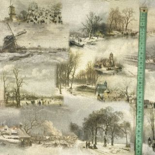 Decoration fabric Winter landscape digital print