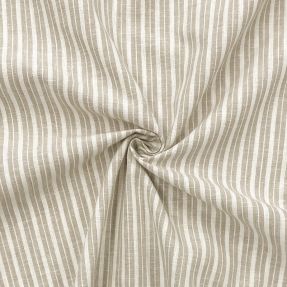 Linen cotton Lira big stripe beige