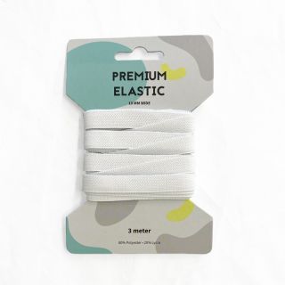 Elastic 10 mm white 3 m