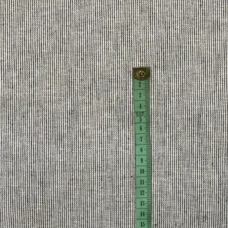 Linen cotton Lira mini stripe black