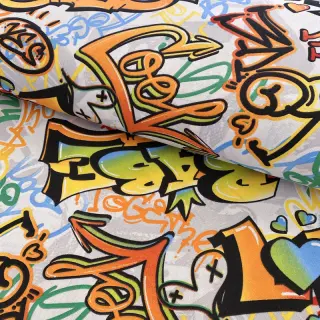 Decoration fabric premium Graffiti street art