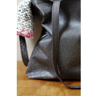 Faux leather BLING BLING anthracite