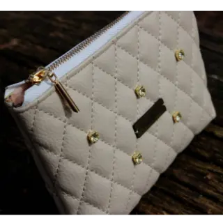 Faux leather MATELASSE mastic