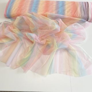 Tulle netting ROYAL Rainbow multicolor