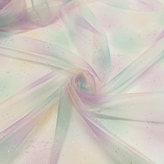 Tulle netting Rainbow glitter design I