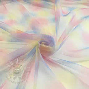 Tulle netting Rainbow design H