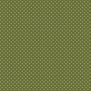Cotton fabric Petit dots green
