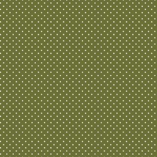 Cotton fabric Petit dots green