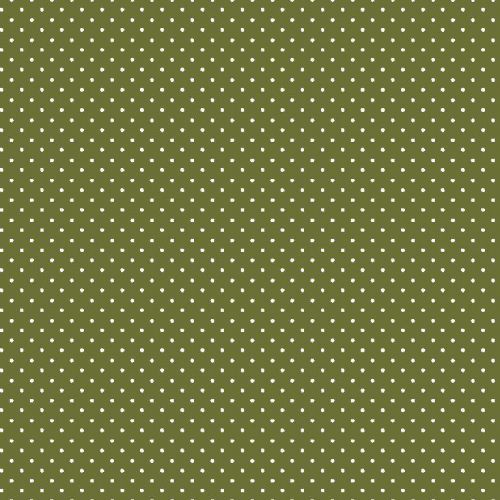 Cotton fabric Petit dots green