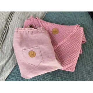 Double gauze/muslin lilac