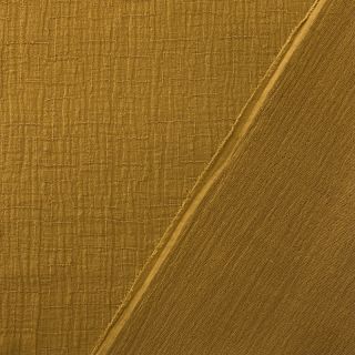 Double gauze/muslin BAMBOO mustard