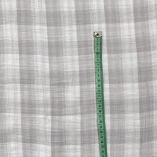 Double gauze/muslin Double sided CHECKS MINI grey