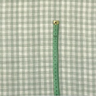 Double gauze/muslin Double sided CHECKS MINI nile