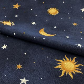 Decoration fabric premium GLOW IN THE DARK Starry night