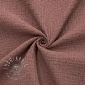 Double gauze/muslin old blush ORGANIC