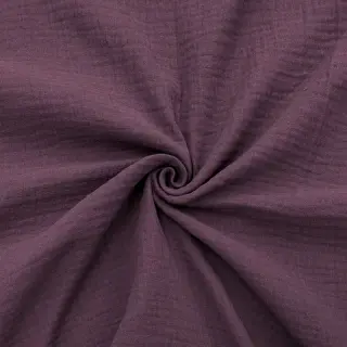 Double gauze/muslin aubergine