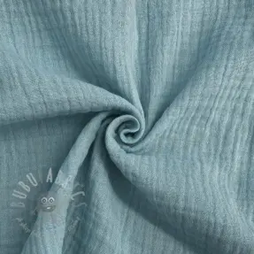 Double gauze/muslin teal