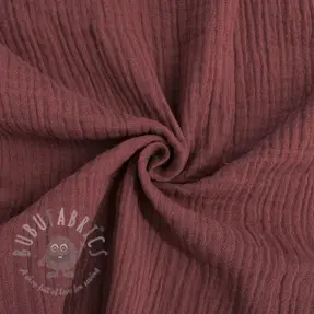 Double gauze/muslin rouge