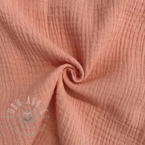 Double gauze/muslin salmon