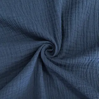 Double gauze/muslin indigo