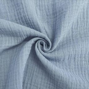 Double gauze/muslin blue ORGANIC