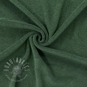 Stretch toweling dark green