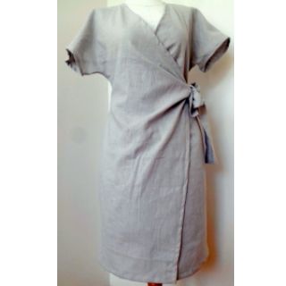 Linen enzyme washed light grey