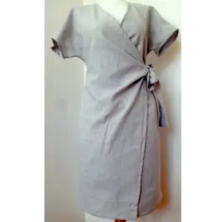 Linen enzyme washed light grey