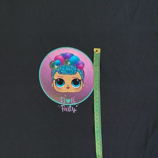 Sweat fabric Doll black PANEL digital print